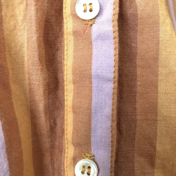Xirena Striped Button Down Shirt XS soft 100% Cotton - Picture 6 of 7